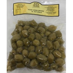 Natural big green olives Gr 500