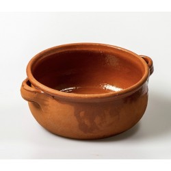 Terracotta pan entirely handmade diameter 22 cm, h 11 cm